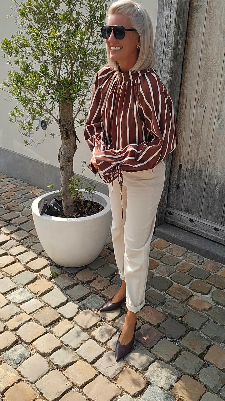 CLÉMENCE blouse chocolat