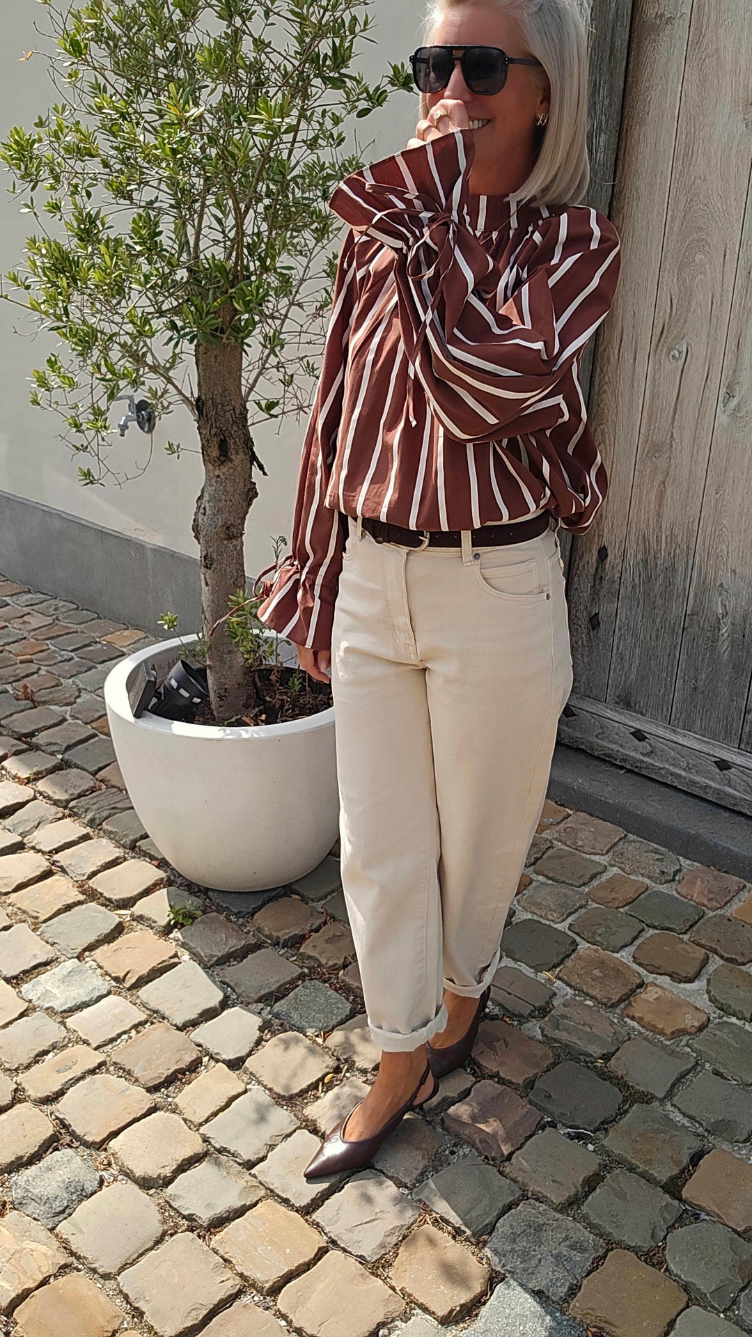 CLÉMENCE blouse chocolat
