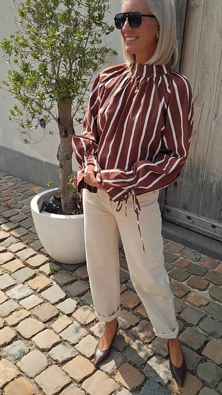 CLÉMENCE blouse chocolat