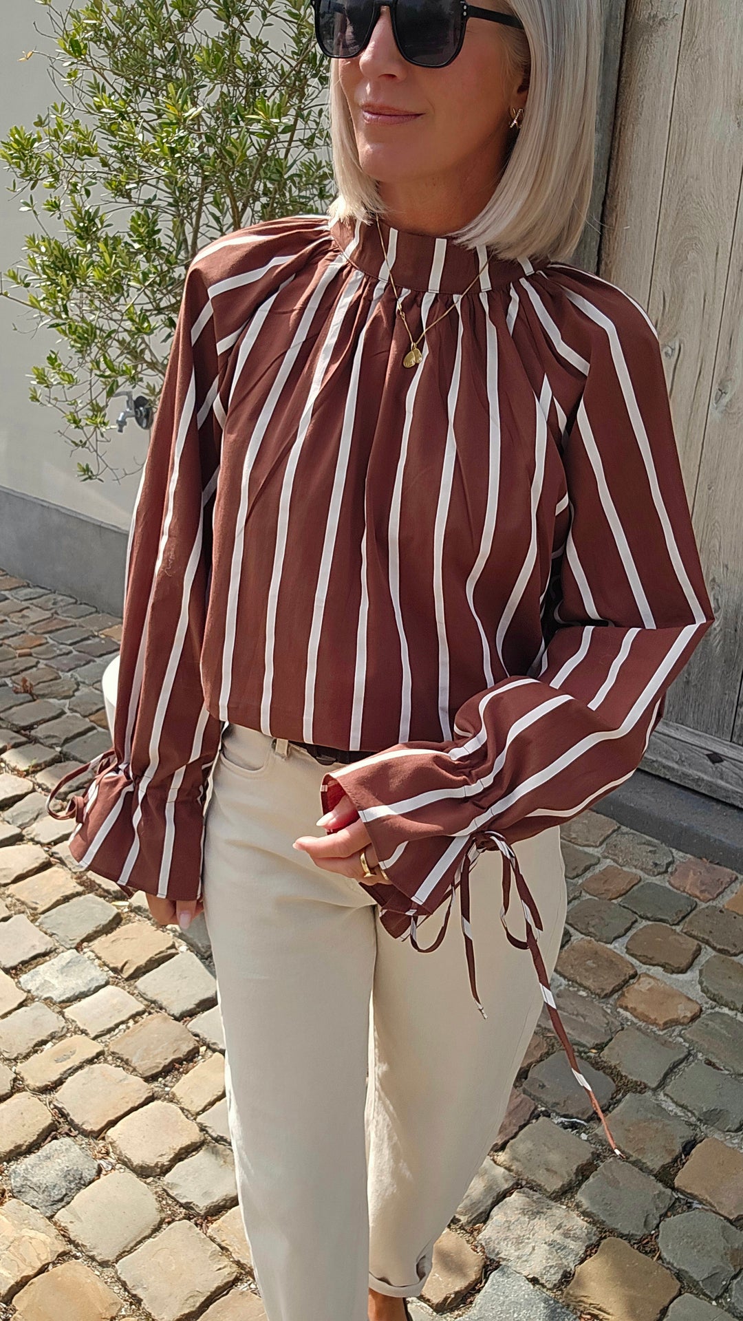 CLÉMENCE blouse chocolat