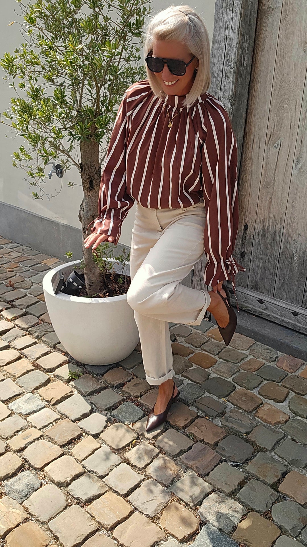 CLÉMENCE blouse chocolat