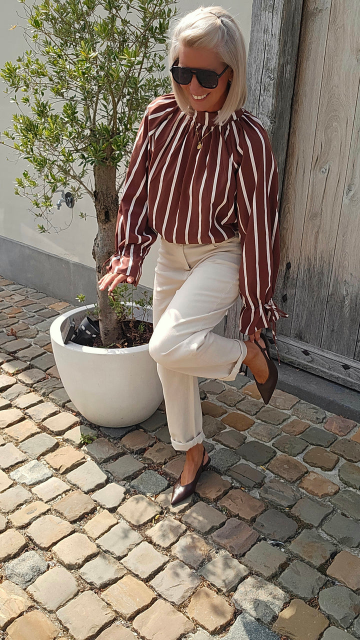 CLÉMENCE blouse chocolat