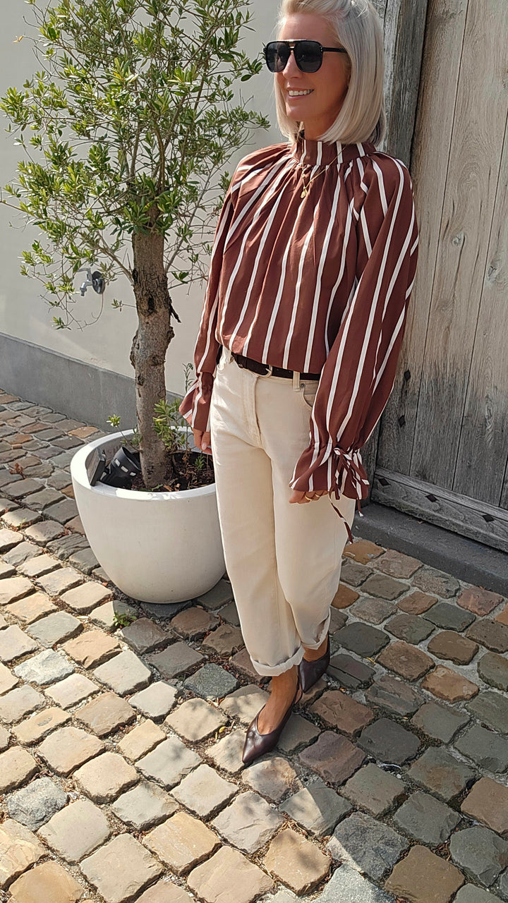 CLÉMENCE blouse chocolat