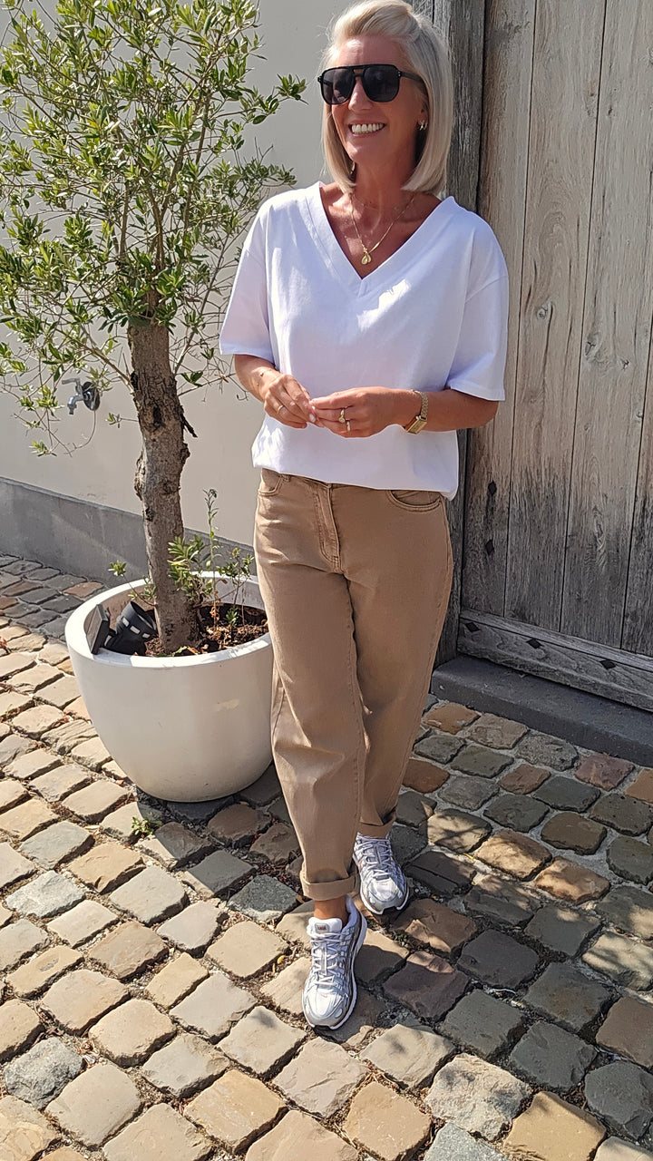 ÉLISE oversized tee white
