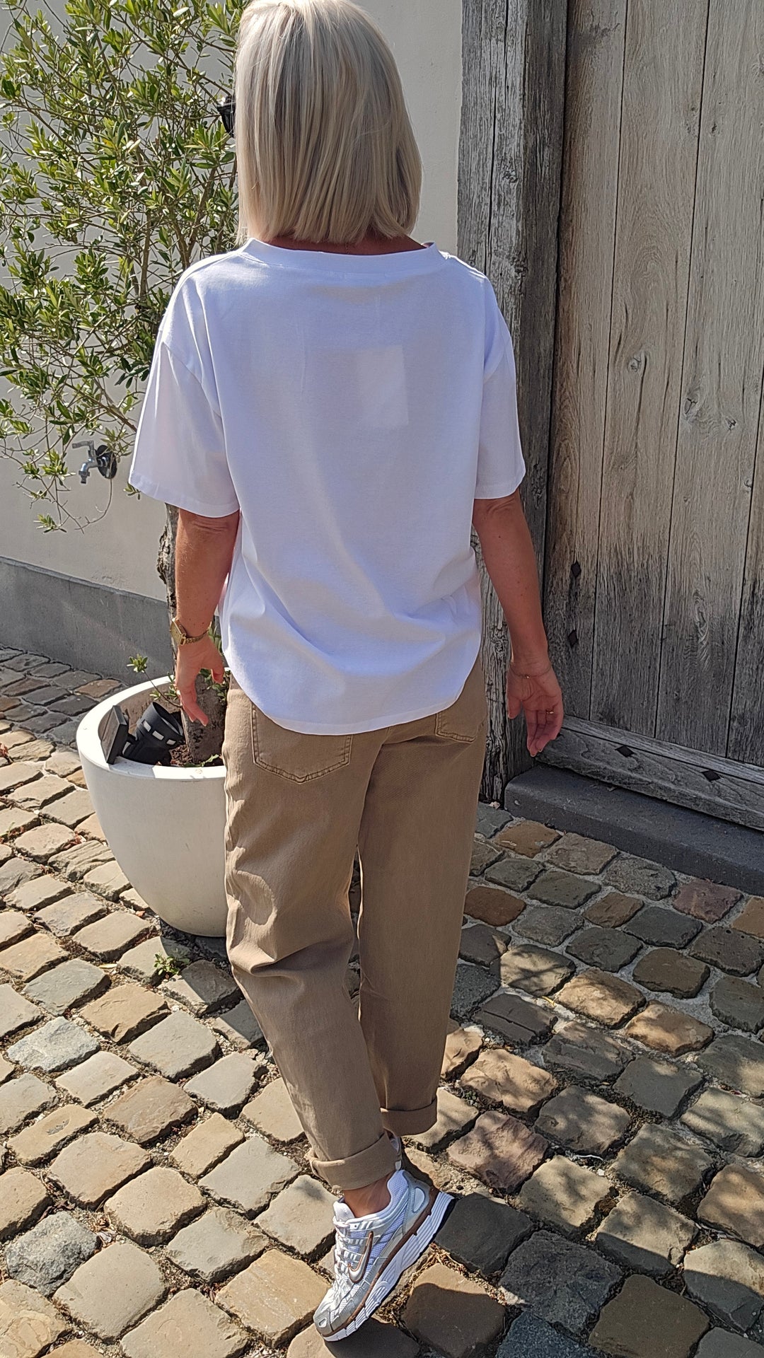 ÉLISE oversized tee white