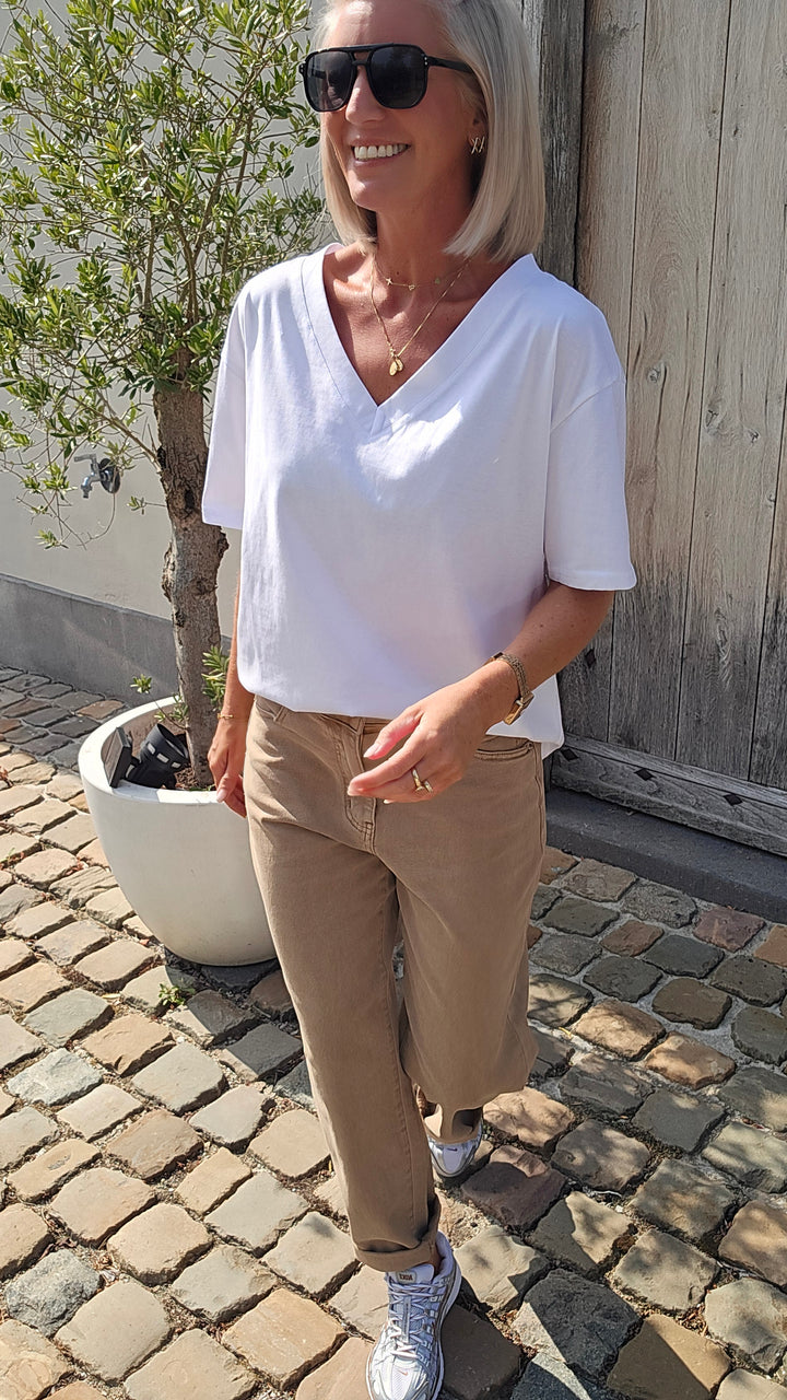 ÉLISE oversized tee white