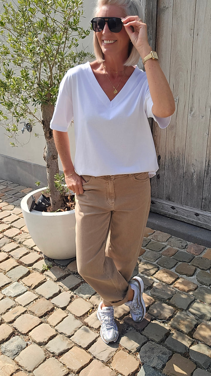 ÉLISE oversized tee white