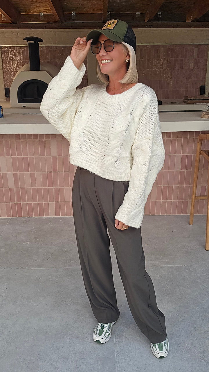AMANDINE knit ecru