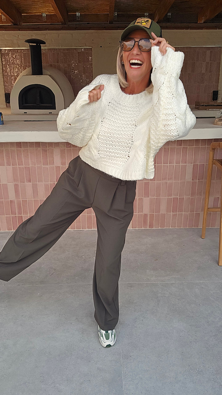 AMANDINE knit ecru