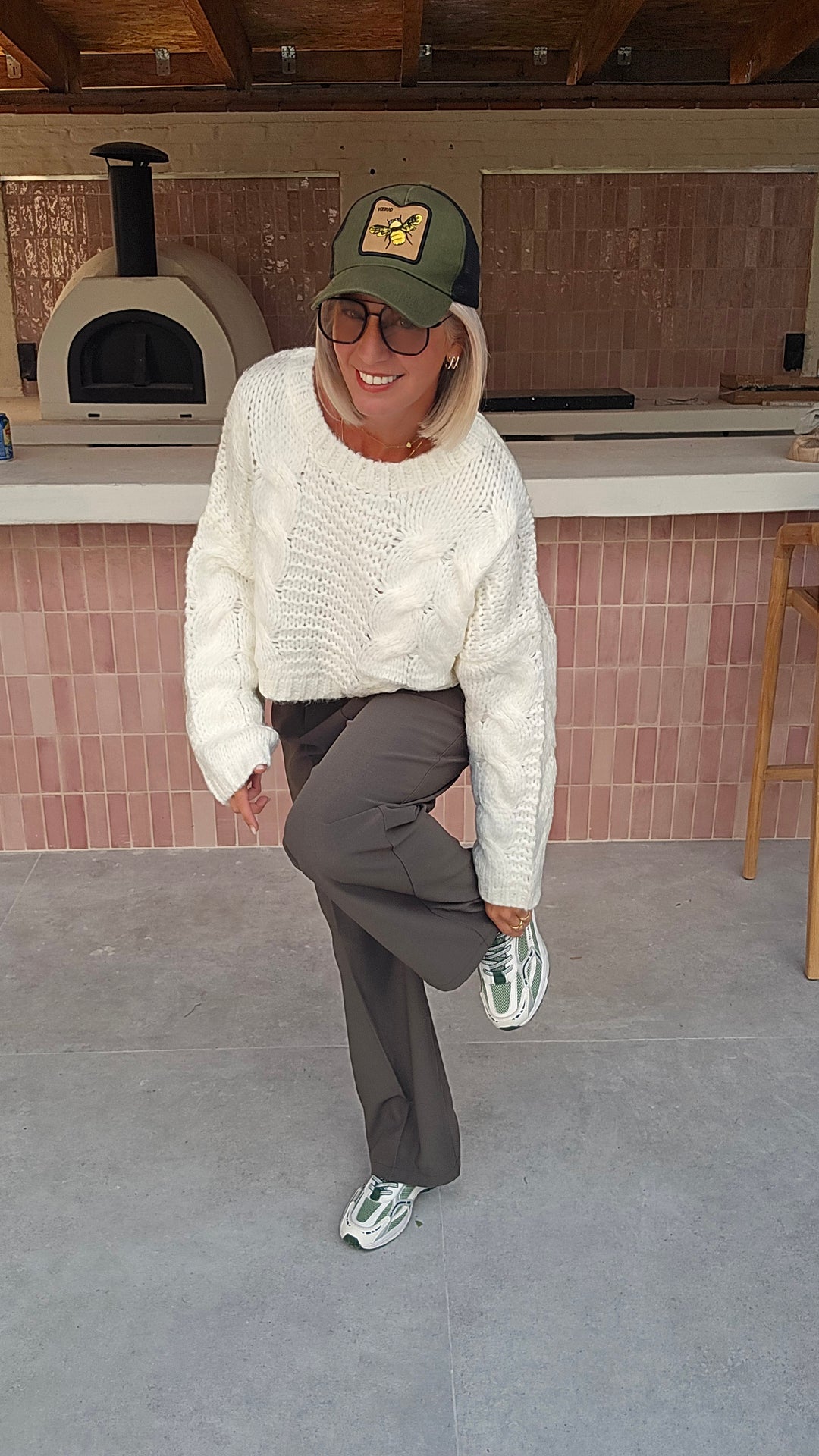 MÉGANE tailored pants khaki