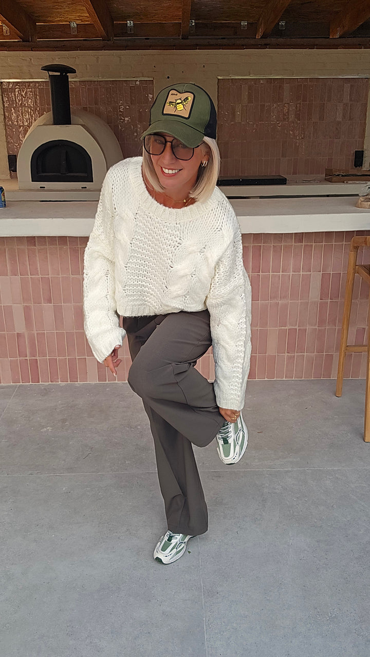 AMANDINE knit ecru