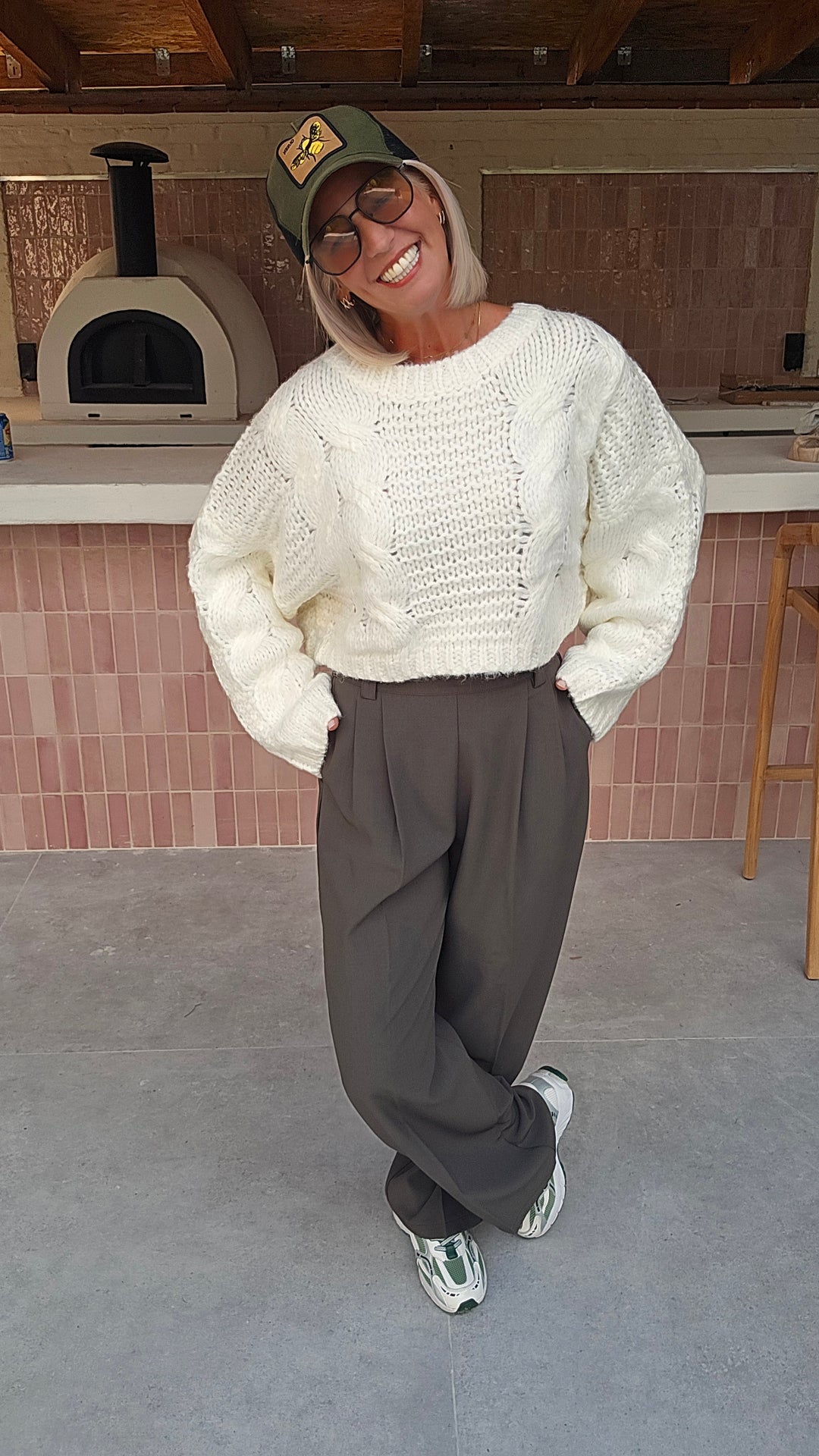 MÉGANE tailored pants khaki
