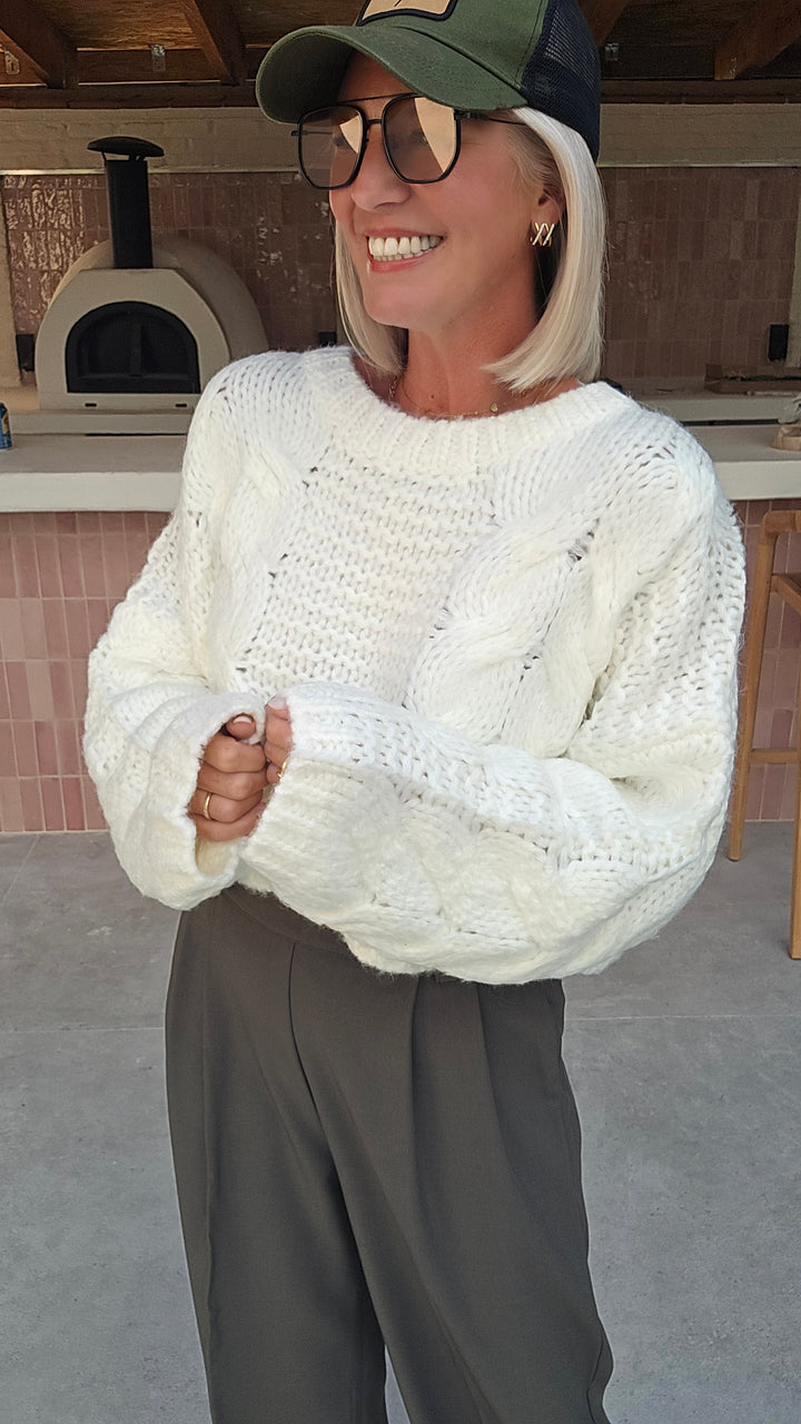 AMANDINE knit ecru