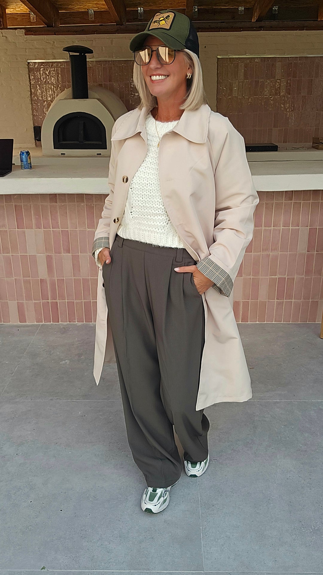 MÉGANE tailored pants khaki