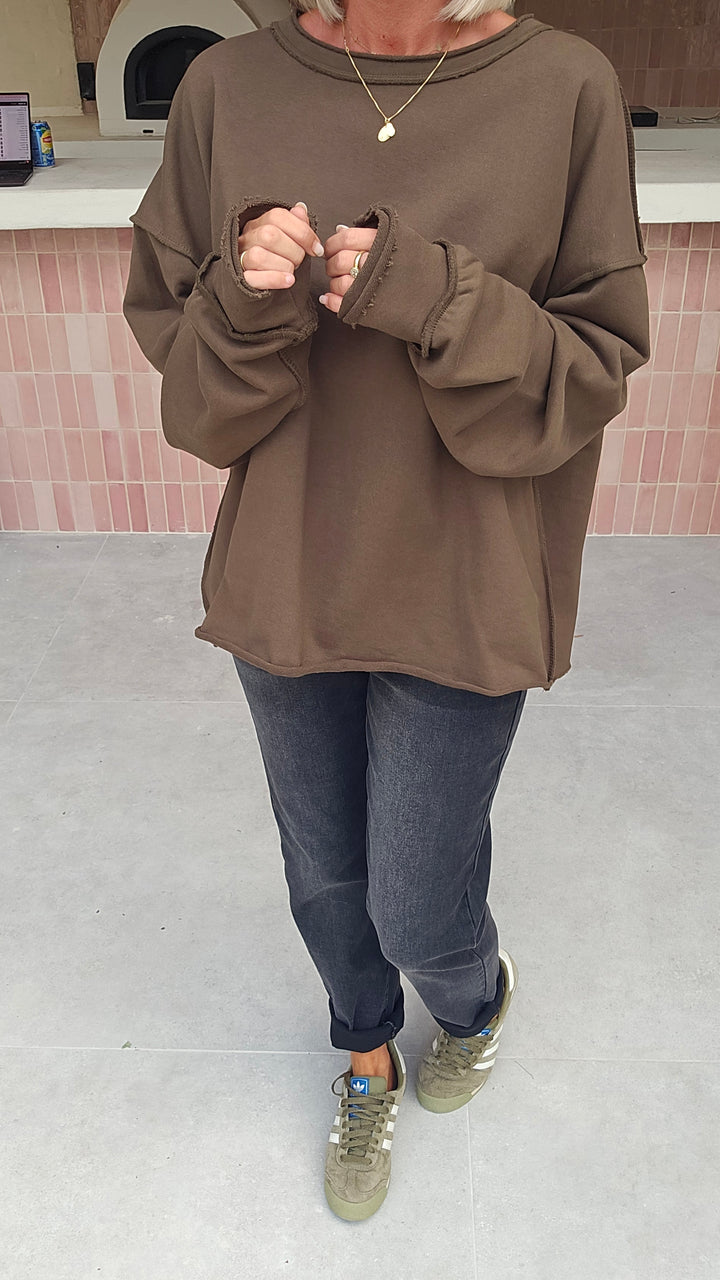 NOÉMIE sweat khaki