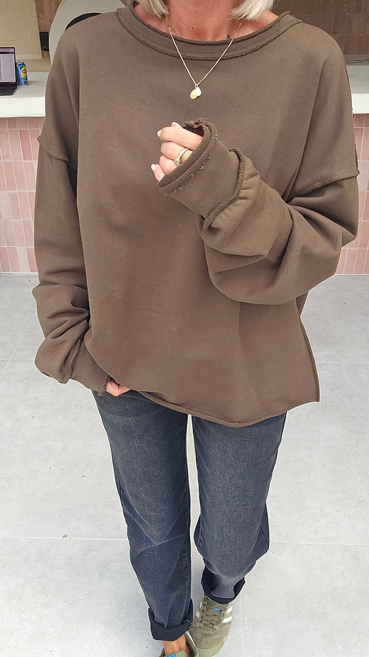NOÉMIE sweat khaki