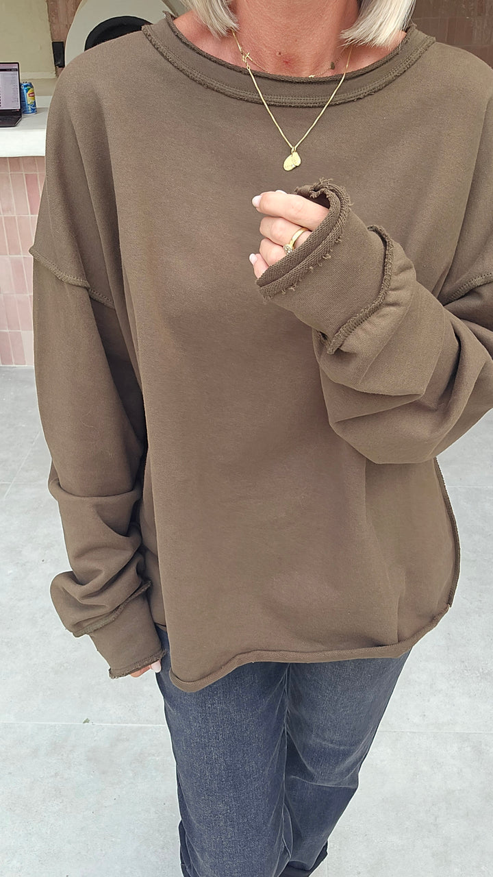 NOÉMIE sweat khaki