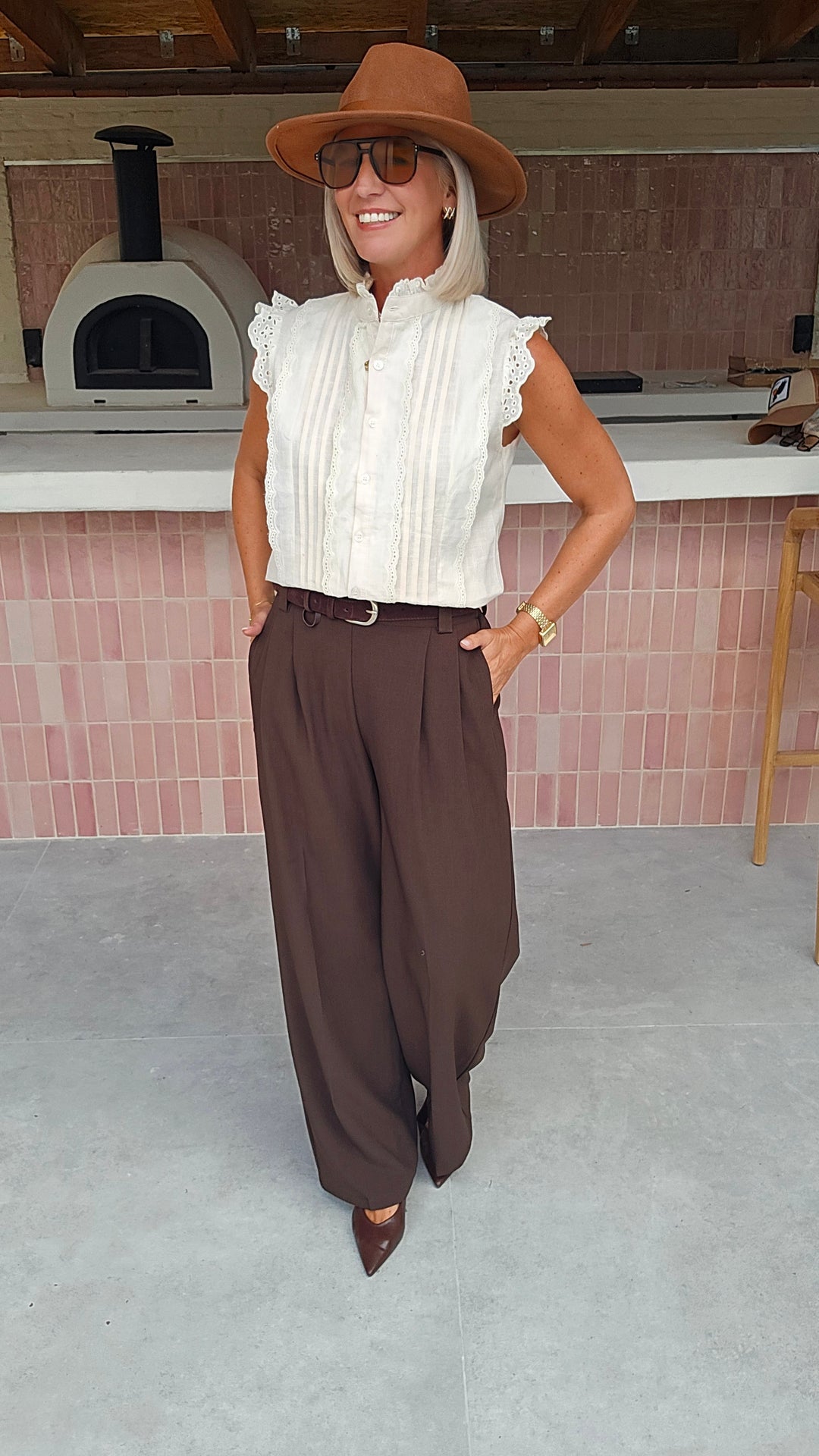 AGATHE blouse beige