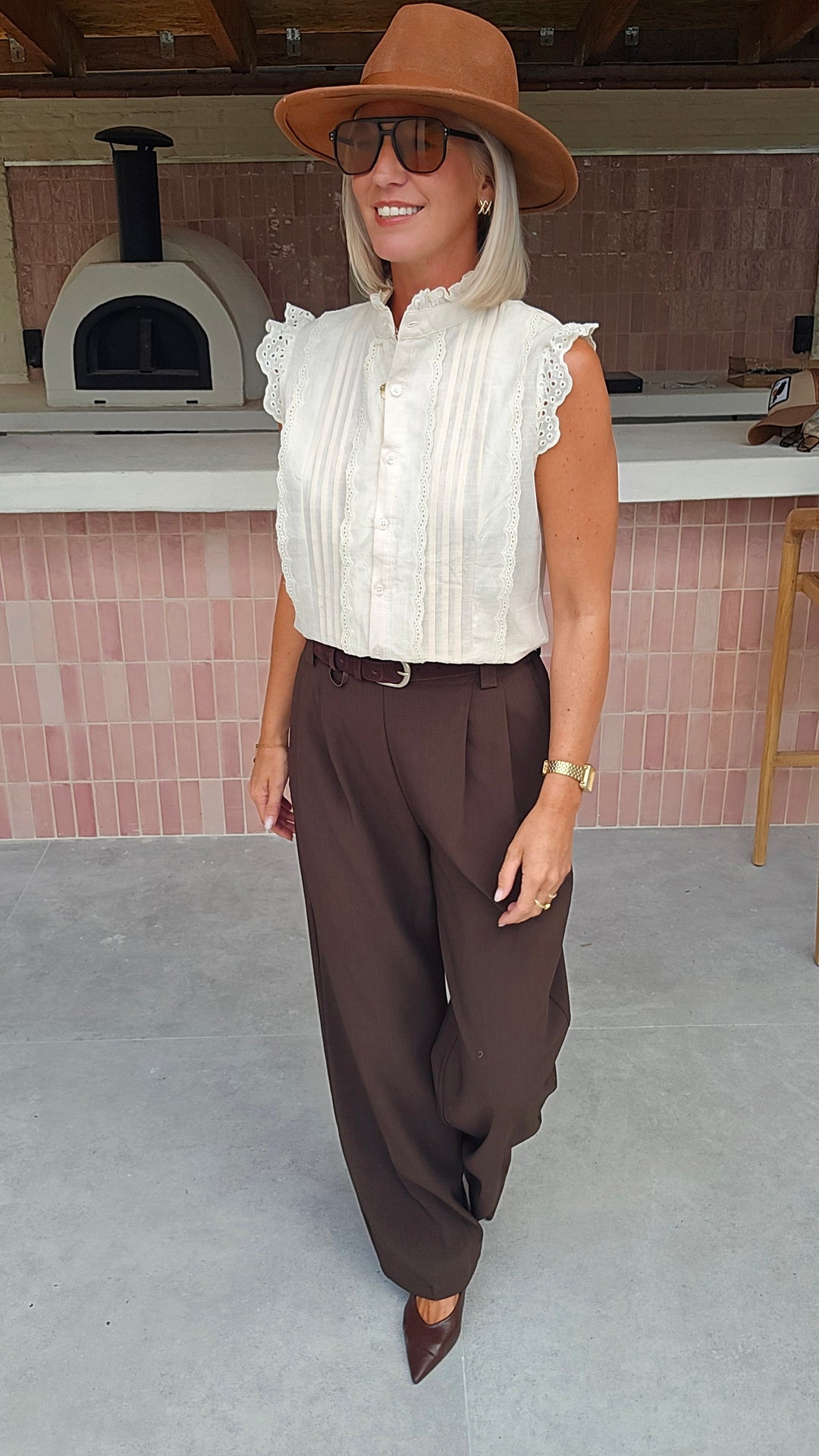 AGATHE blouse beige