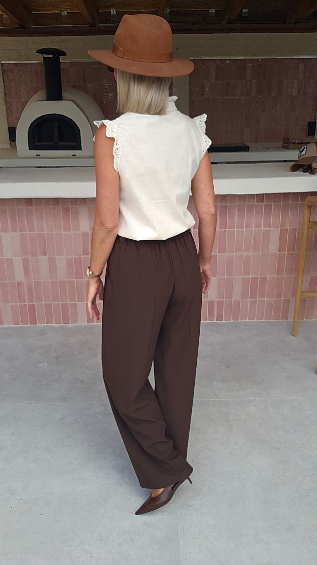MÉGANE tailored pants chocolat