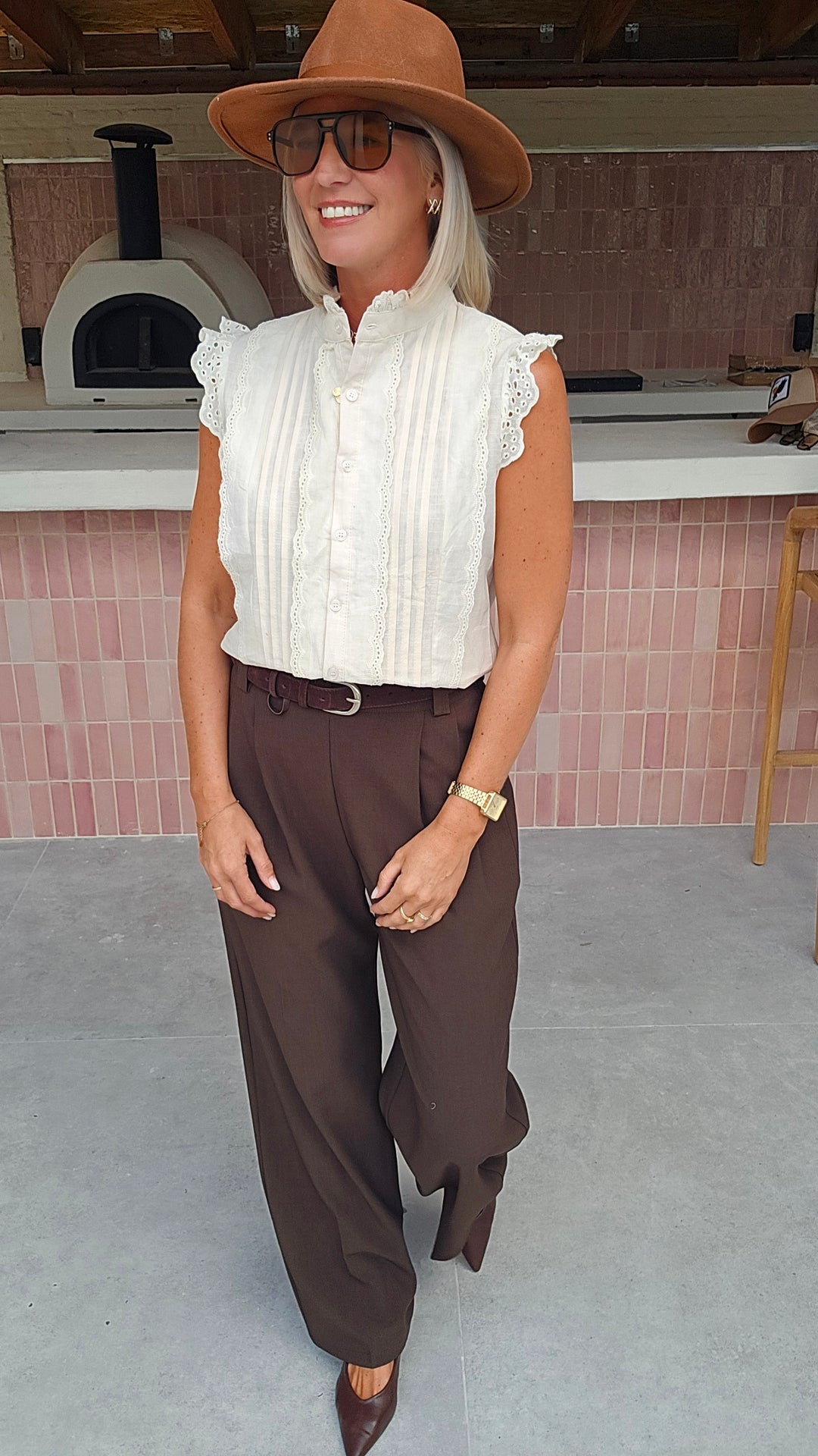 AGATHE blouse beige