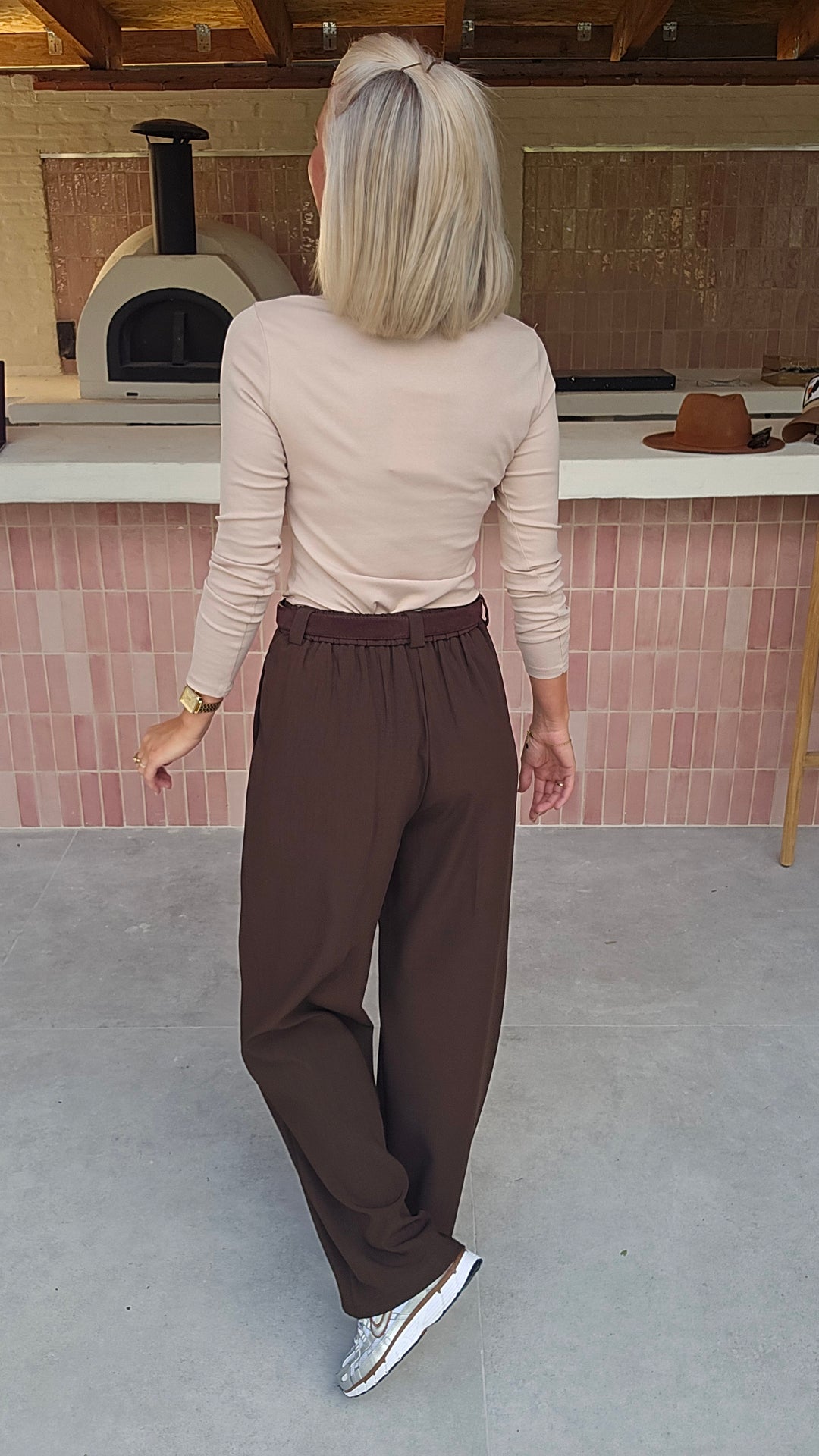 MÉGANE tailored pants chocolat