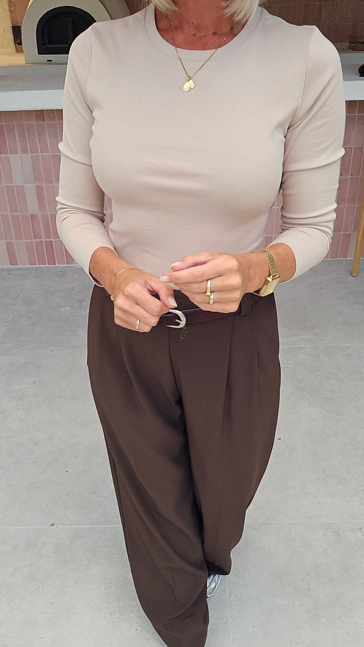 ÉLISE longsleeve soft taupe