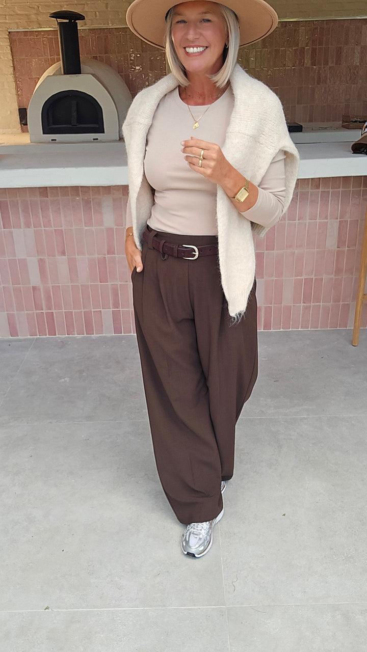 ÉLISE longsleeve soft taupe