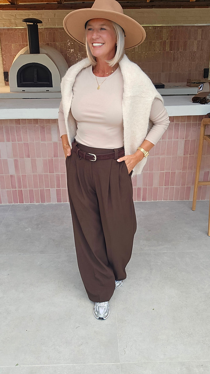 ÉLISE longsleeve soft taupe