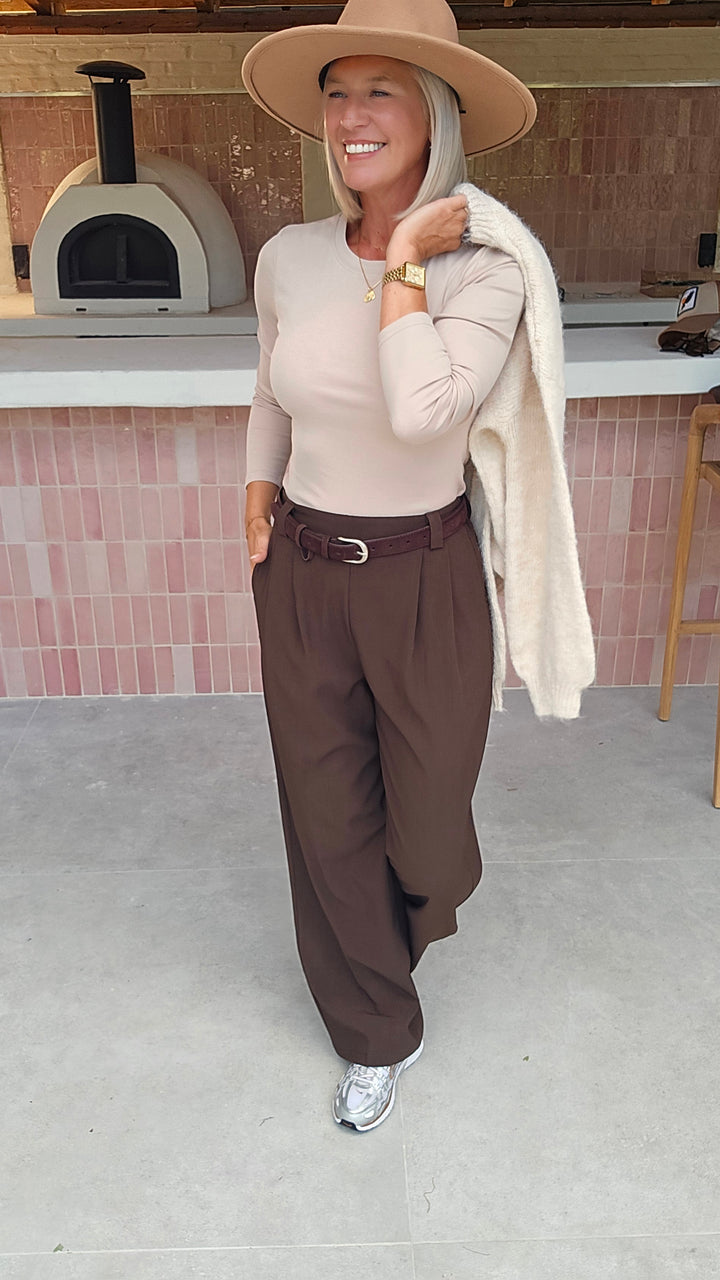 ÉLISE longsleeve soft taupe