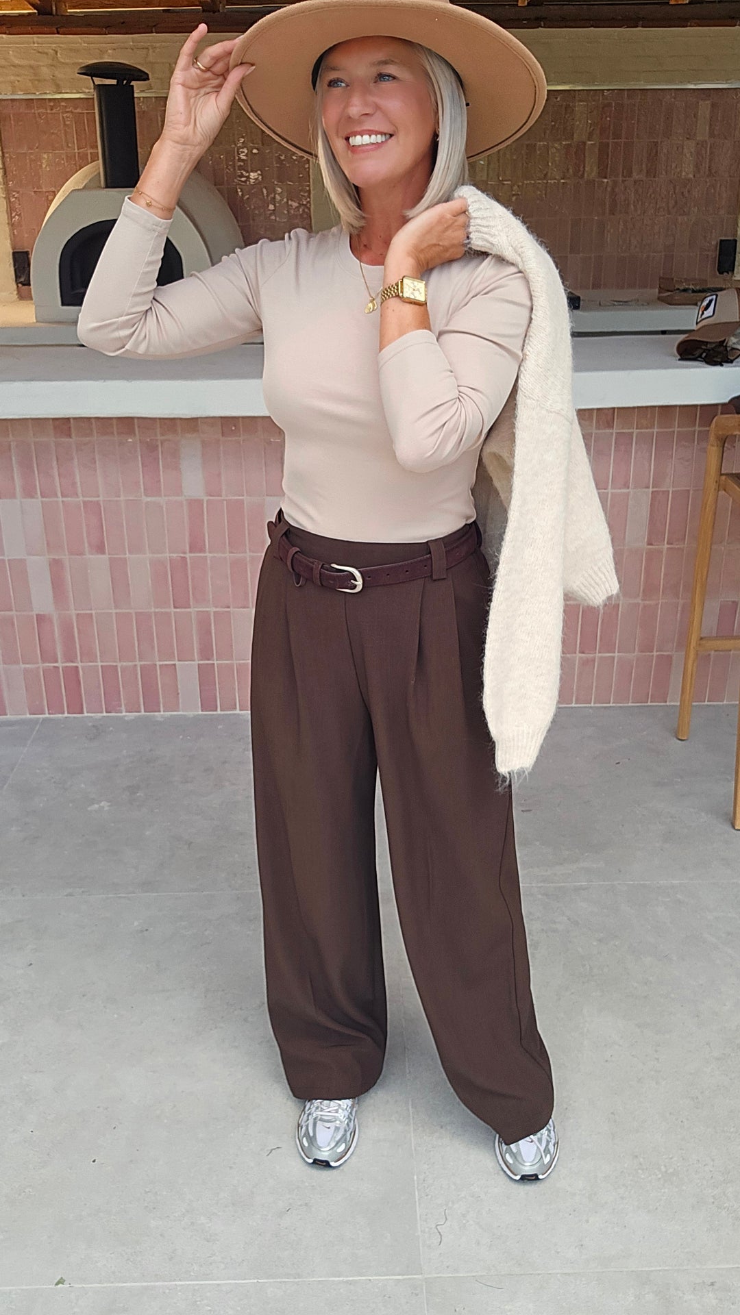 ÉLISE longsleeve soft taupe
