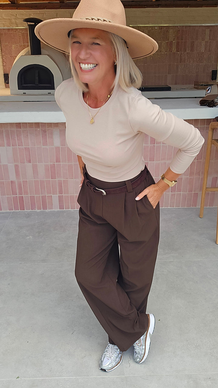 ÉLISE longsleeve soft taupe
