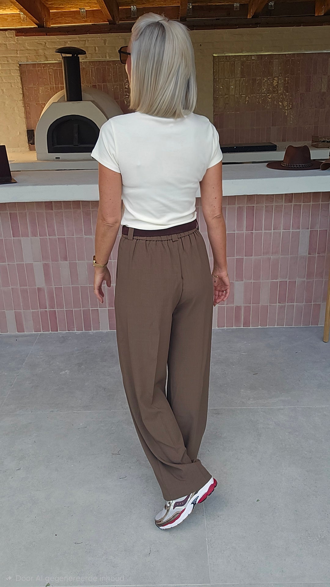 MÉGANE tailored pants taupe