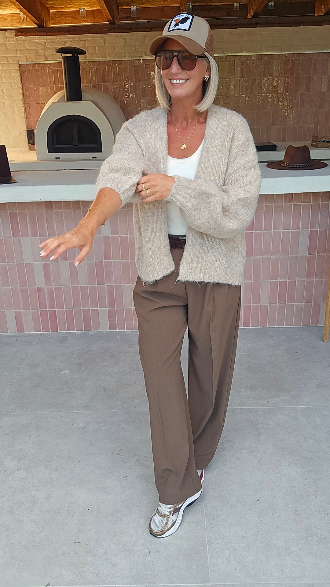 MÉGANE tailored pants taupe