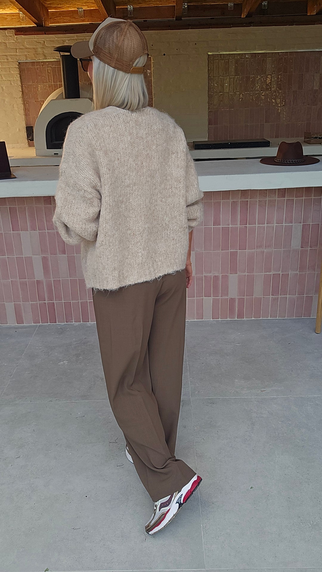 MÉGANE tailored pants taupe