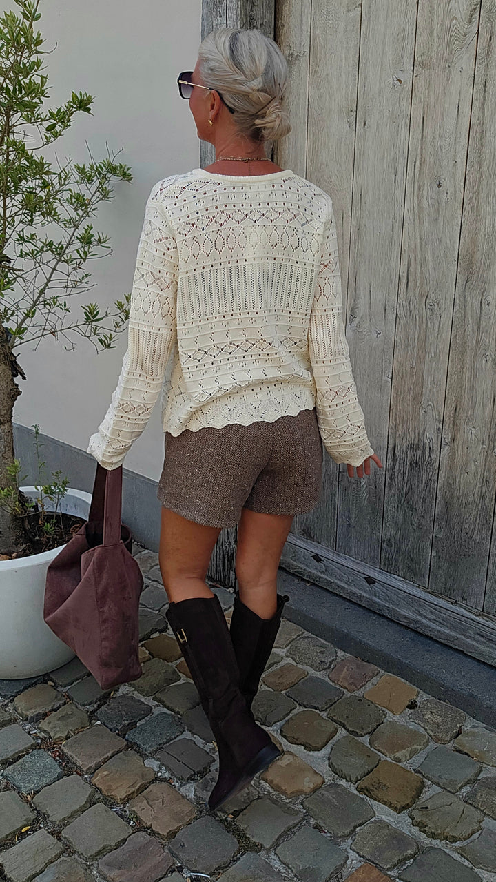 HARPER skort coffee