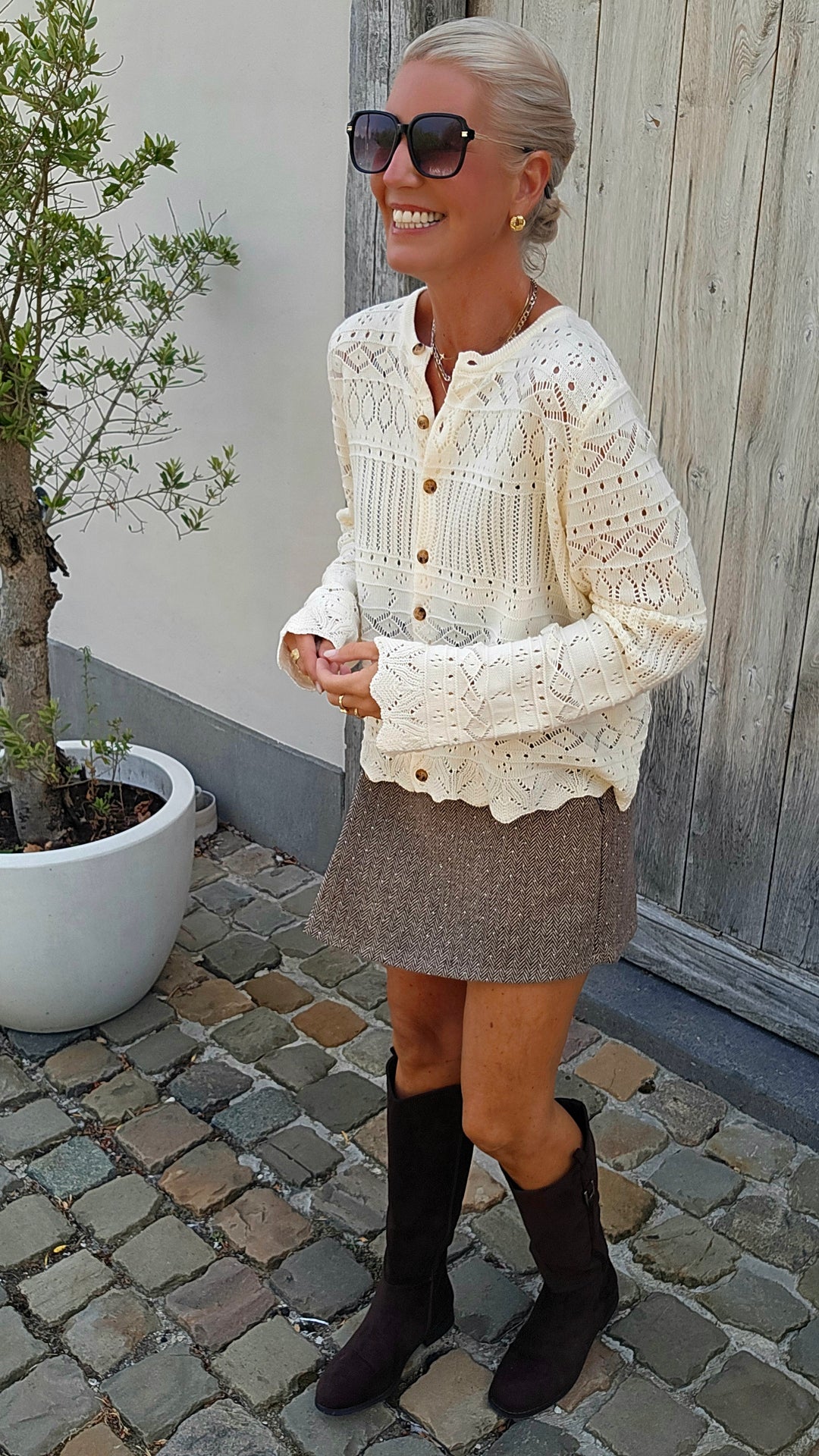 HARPER skort coffee