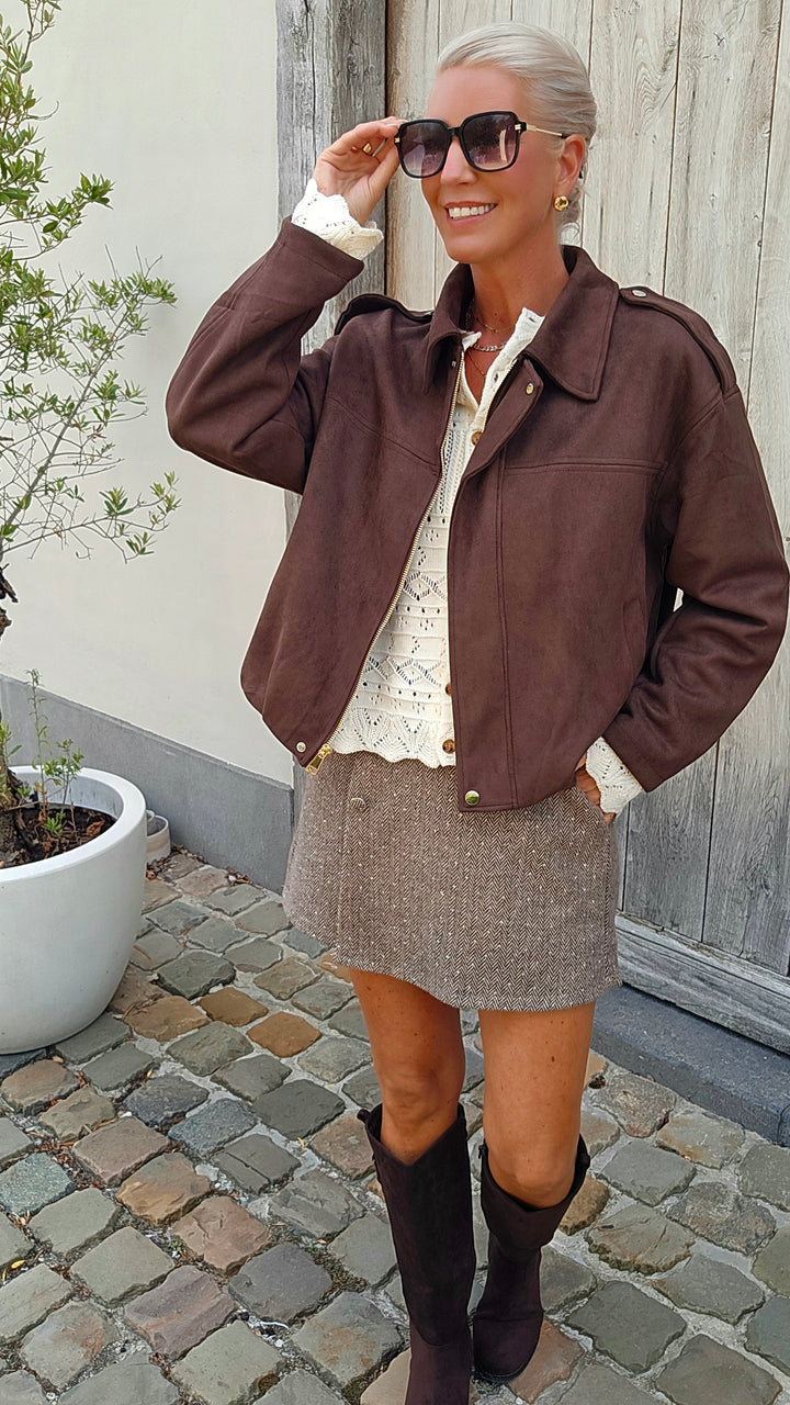HARPER skort coffee