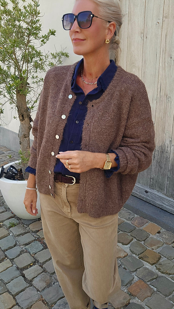 LIESJE cardigan hazelnut