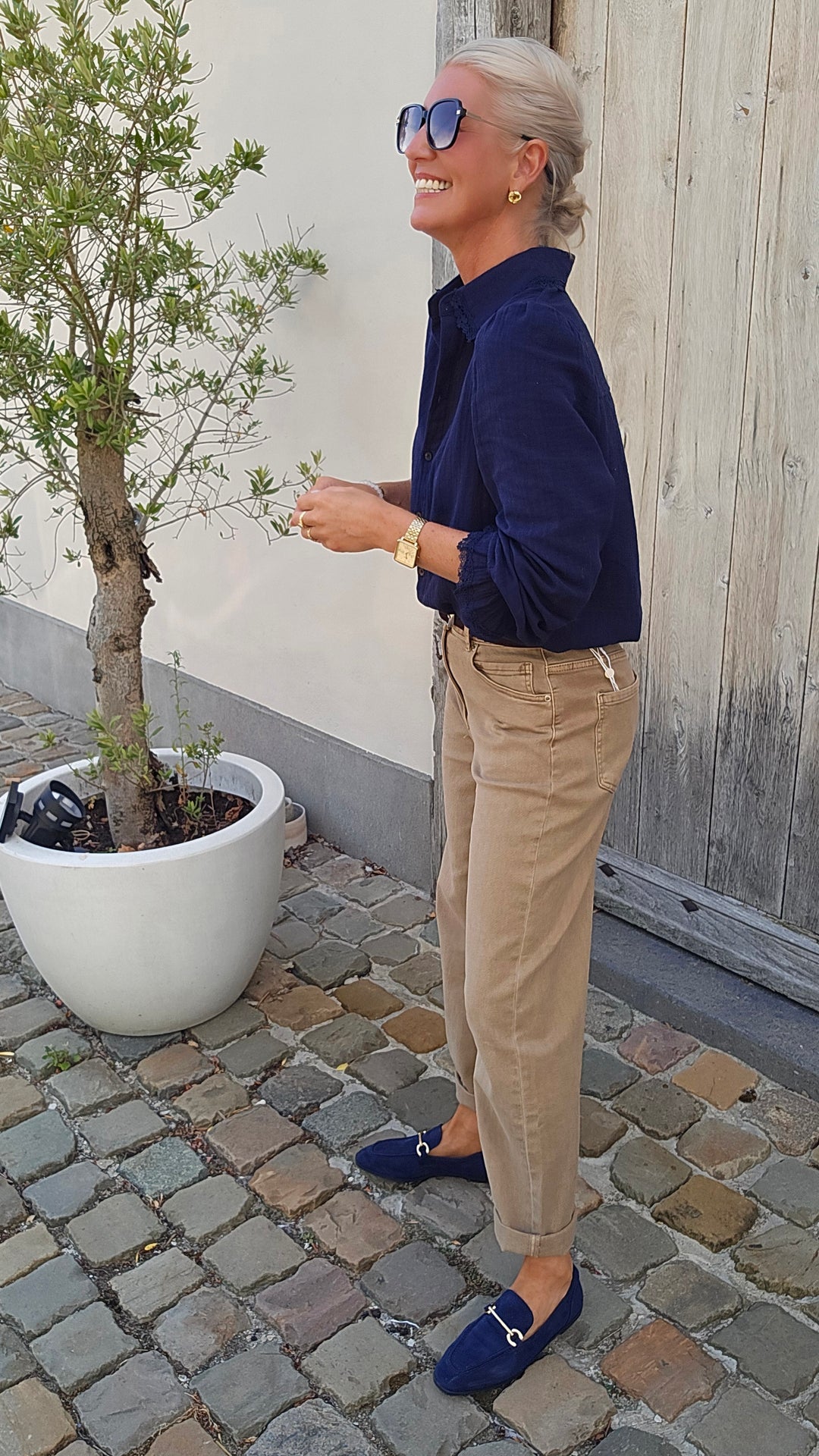 MANON blouse navy