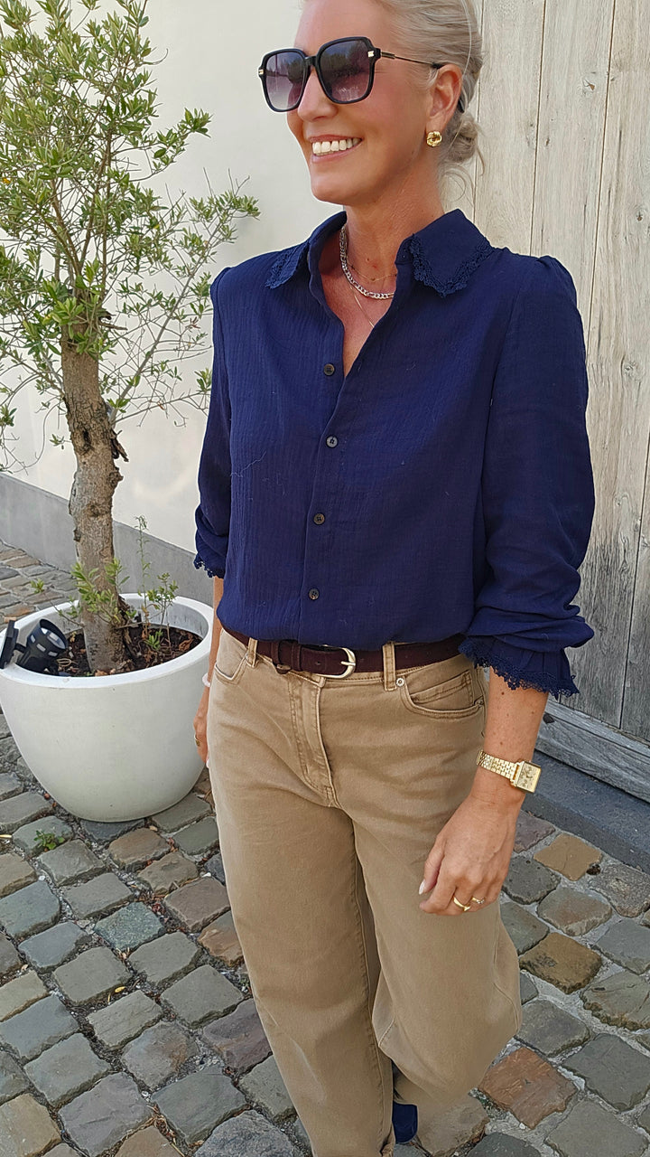 MANON blouse navy