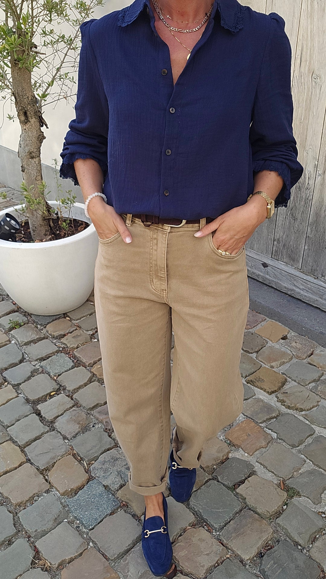 MANON blouse navy