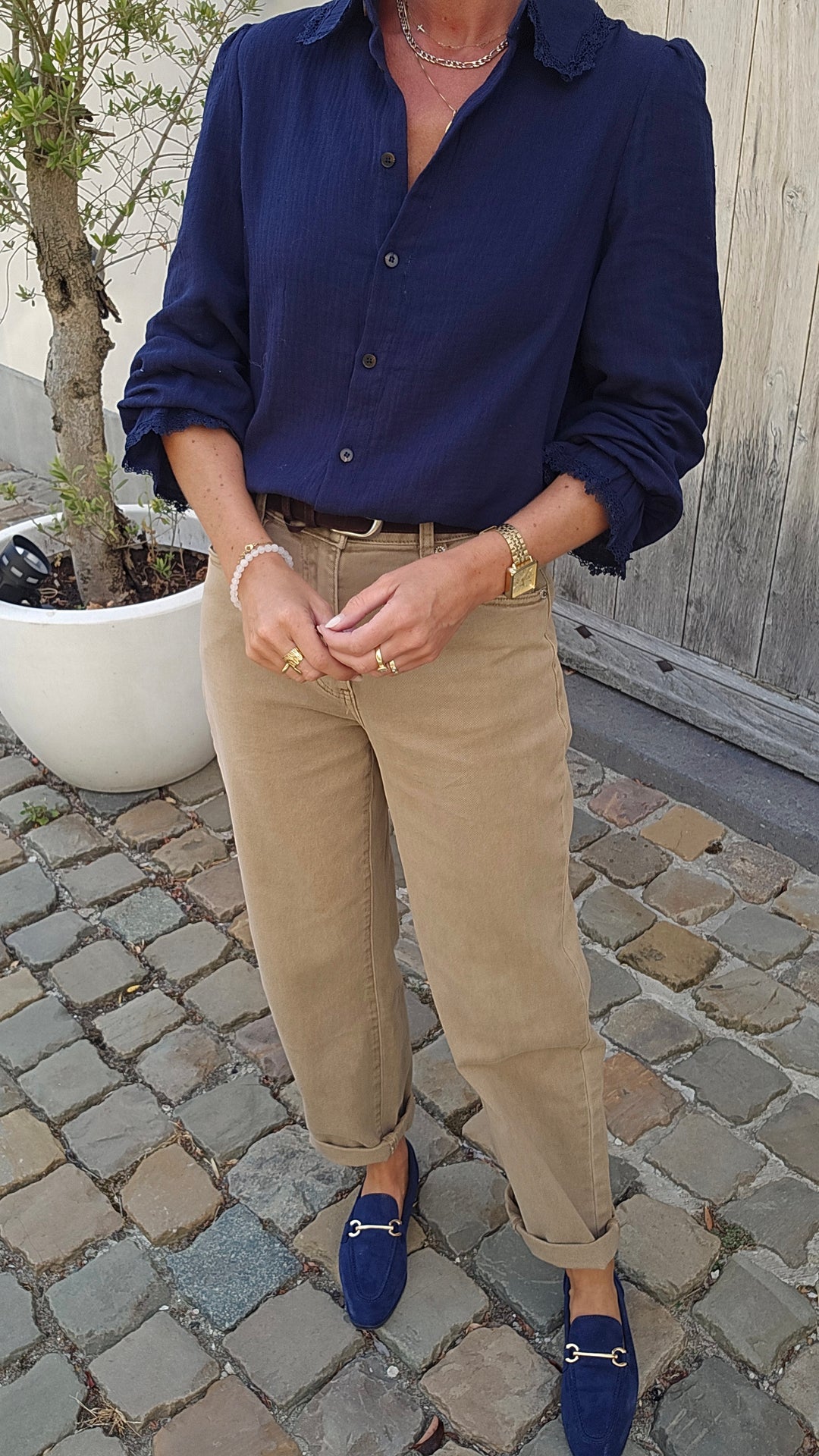 MANON blouse navy