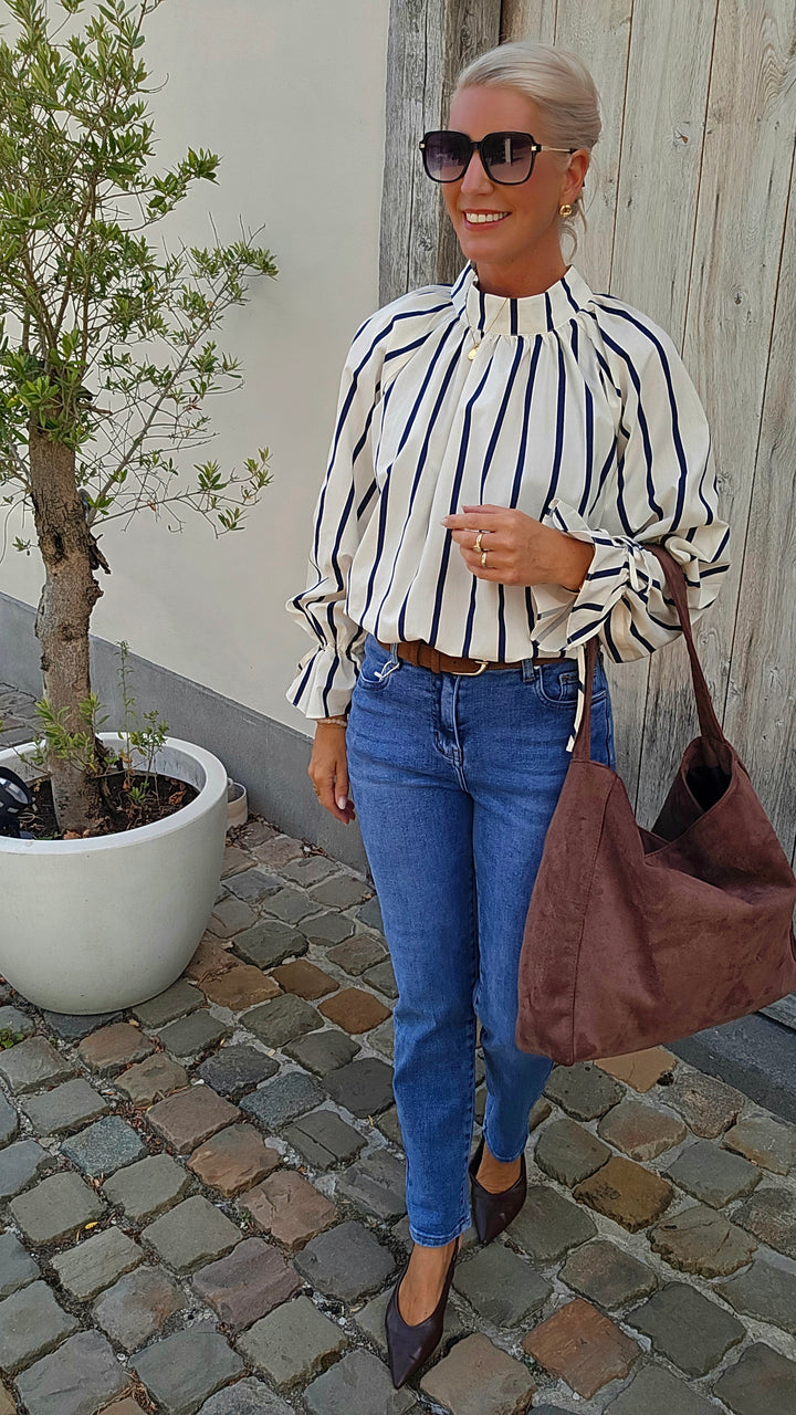 CLÉMENCE blouse navy