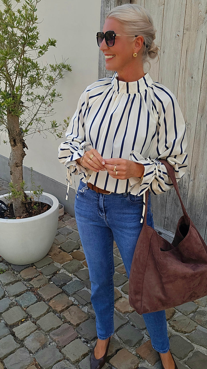 CLÉMENCE blouse navy