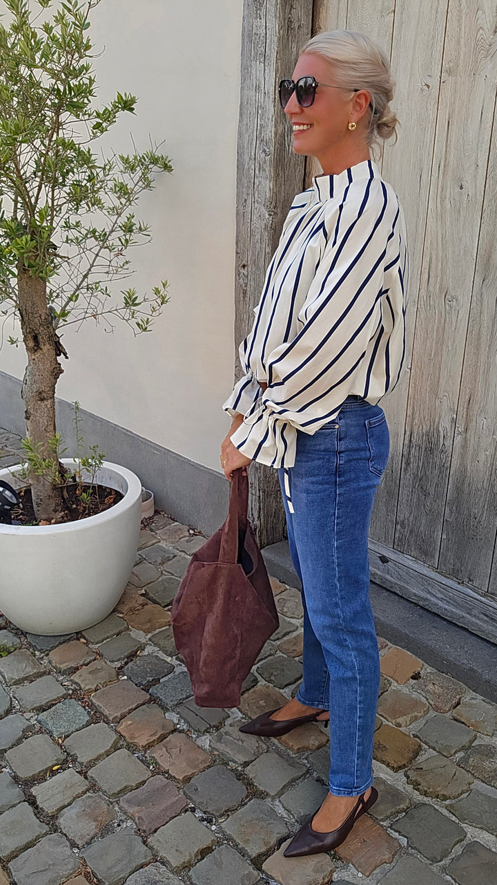 CLÉMENCE blouse navy