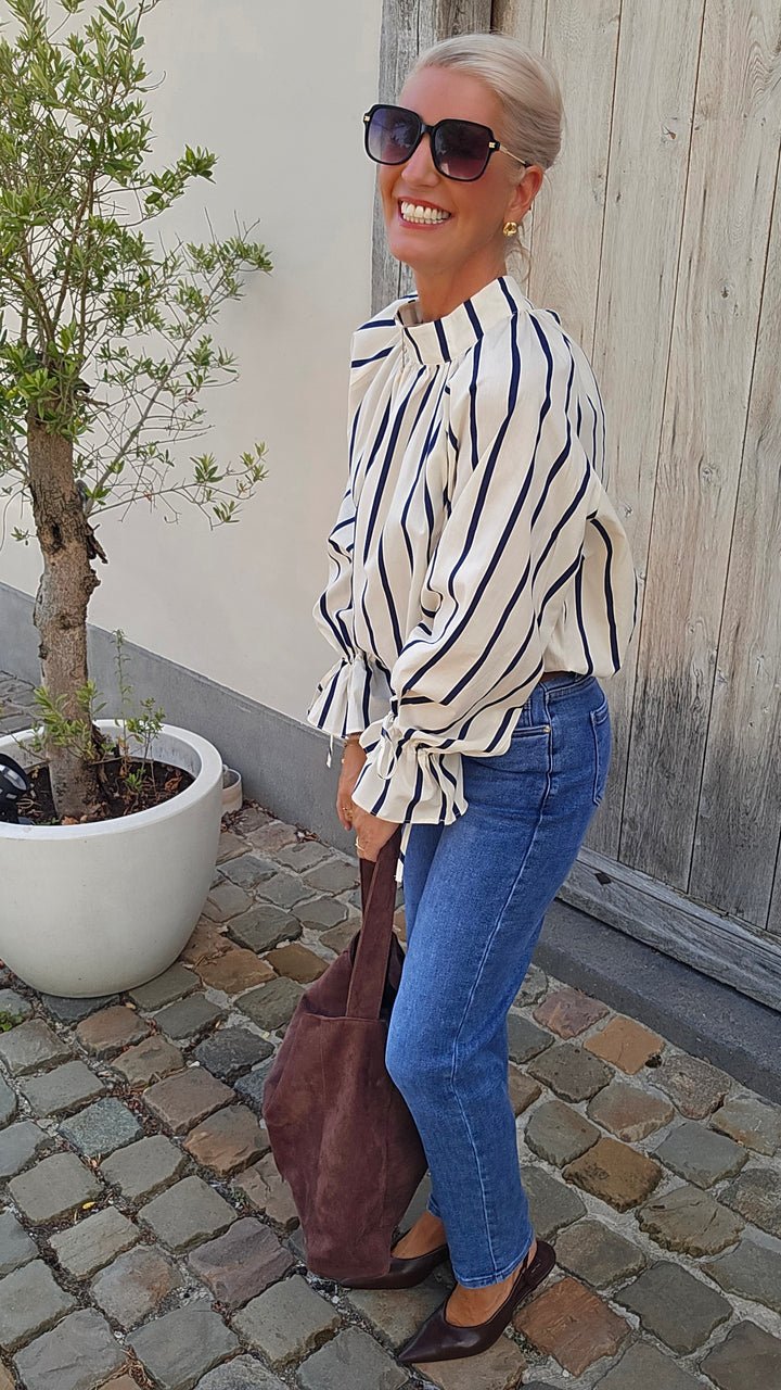 CLÉMENCE blouse navy