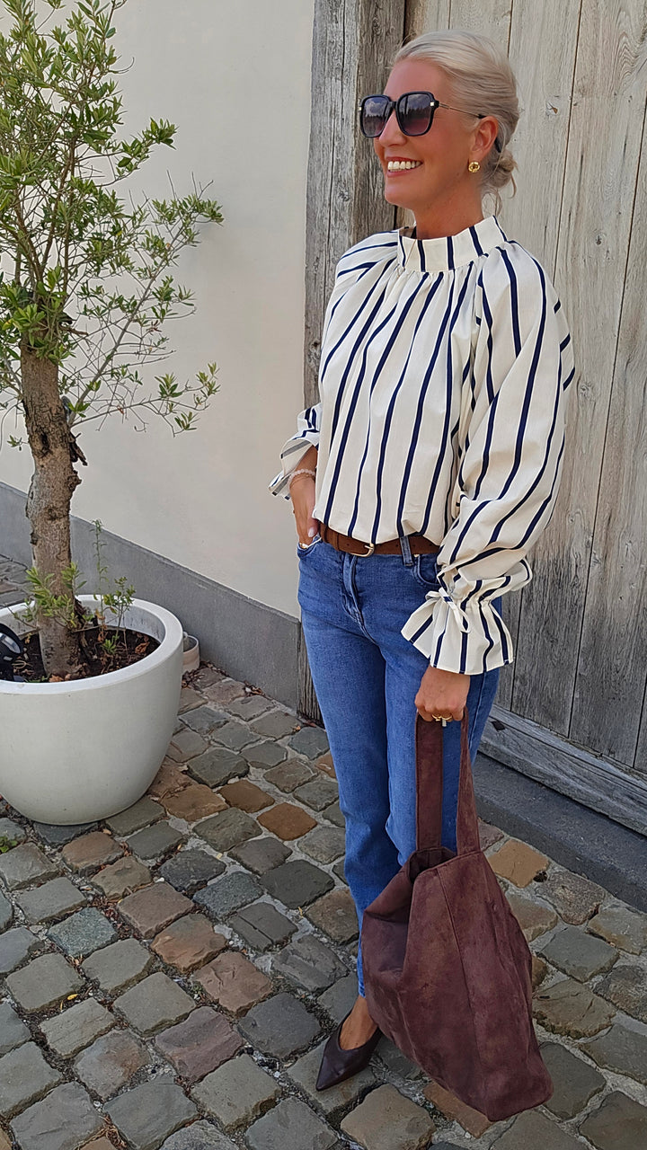 CLÉMENCE blouse navy