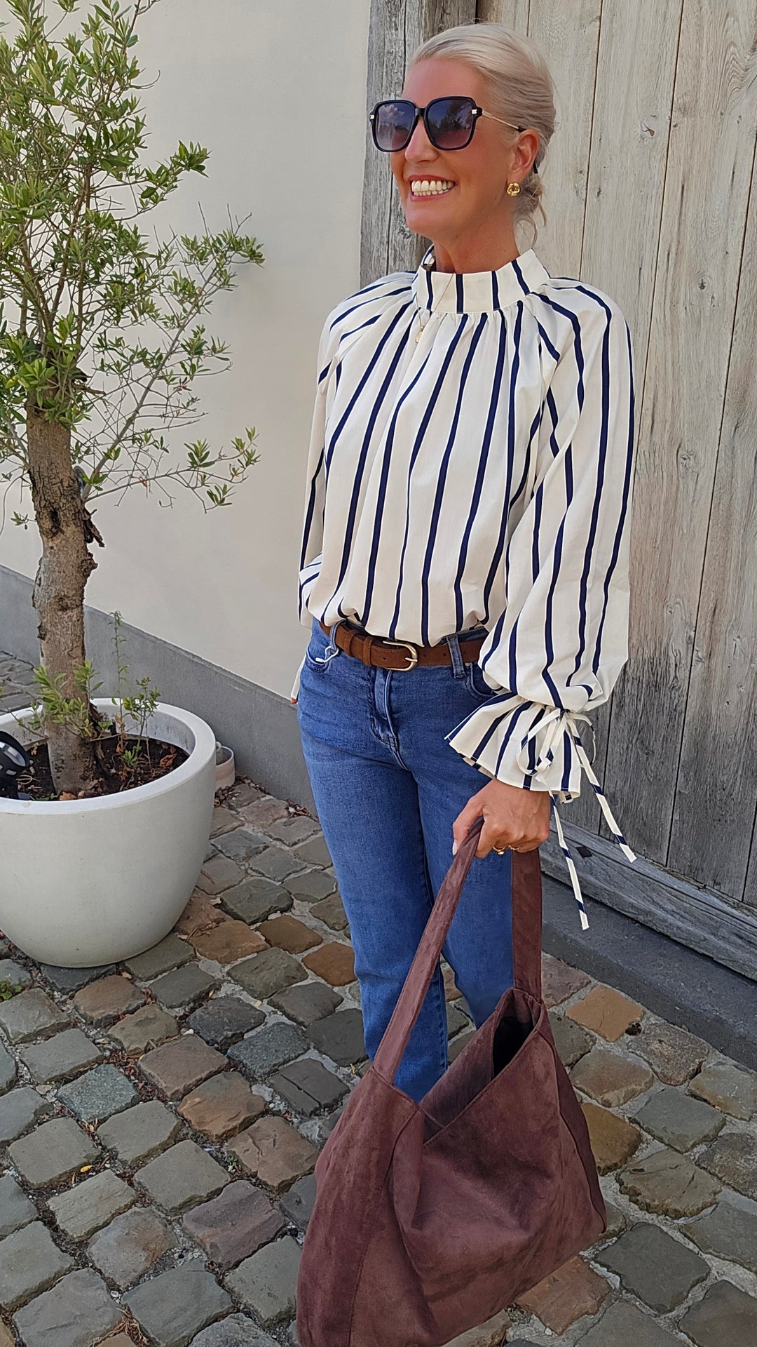 CLÉMENCE blouse navy