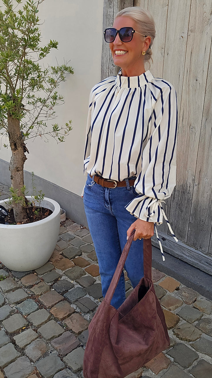 CLÉMENCE blouse navy